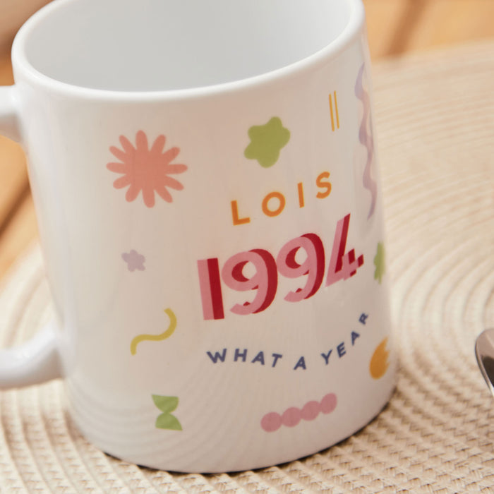 Personalised What a Year Pattern Mug