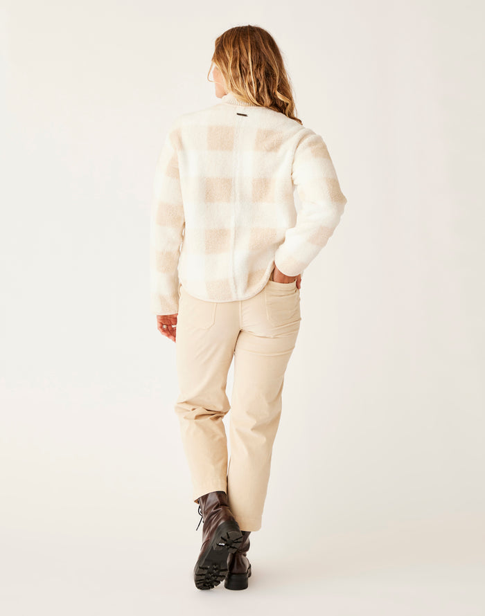 Posie Boucle Jacket: Birch Plaid - FINAL SALE