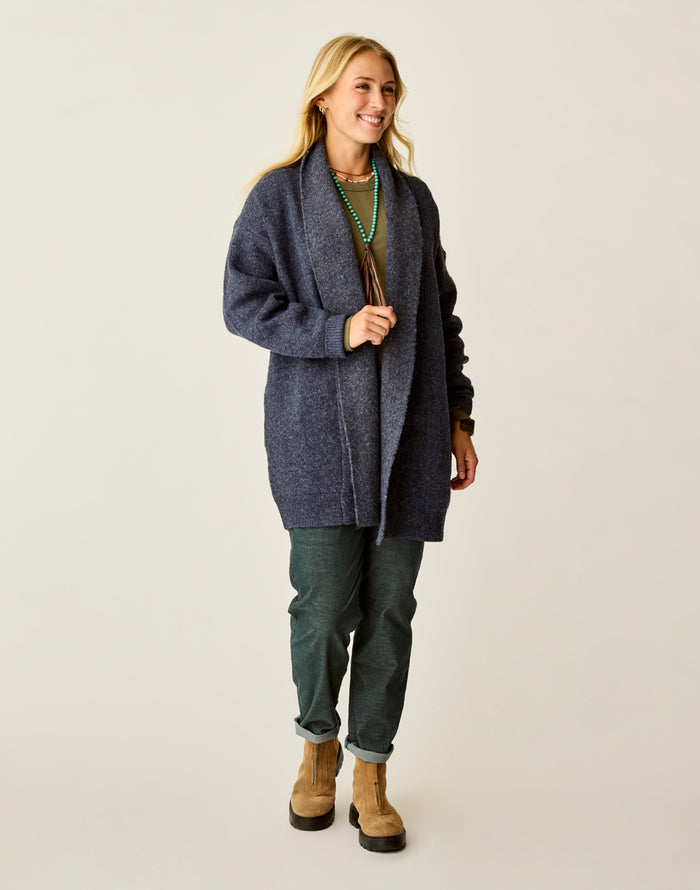 Priya Topper: Navy Heather