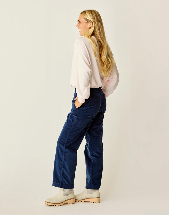 Rex Wide Leg: Navy