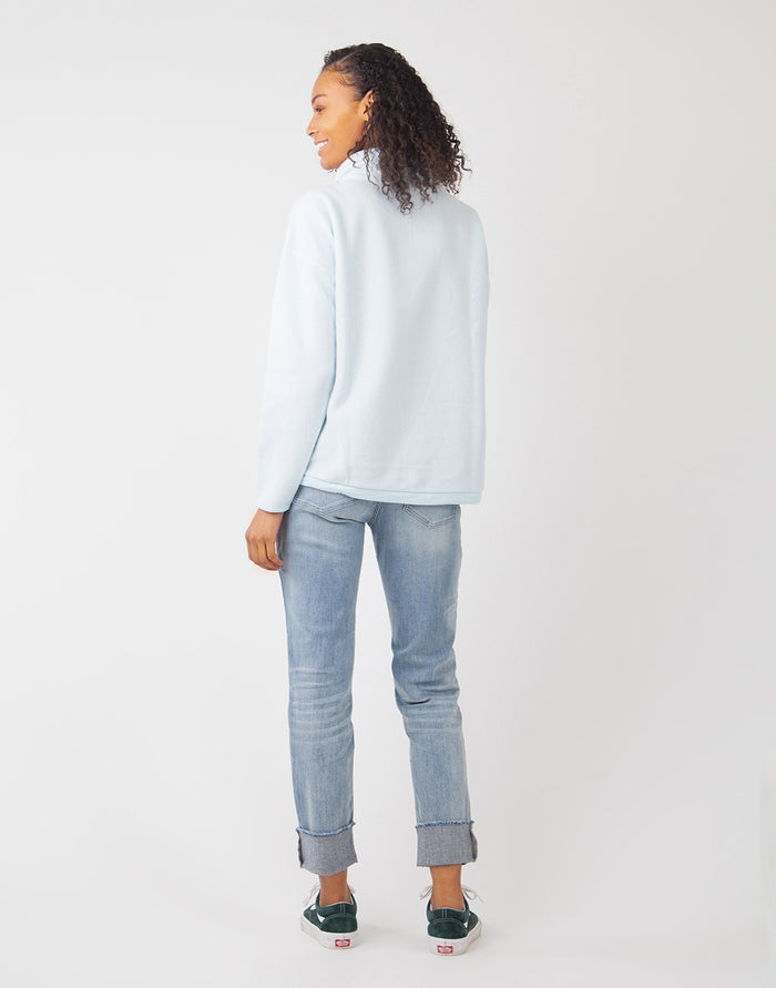 Rowayton Cowl Neck: Sky - FINAL SALE