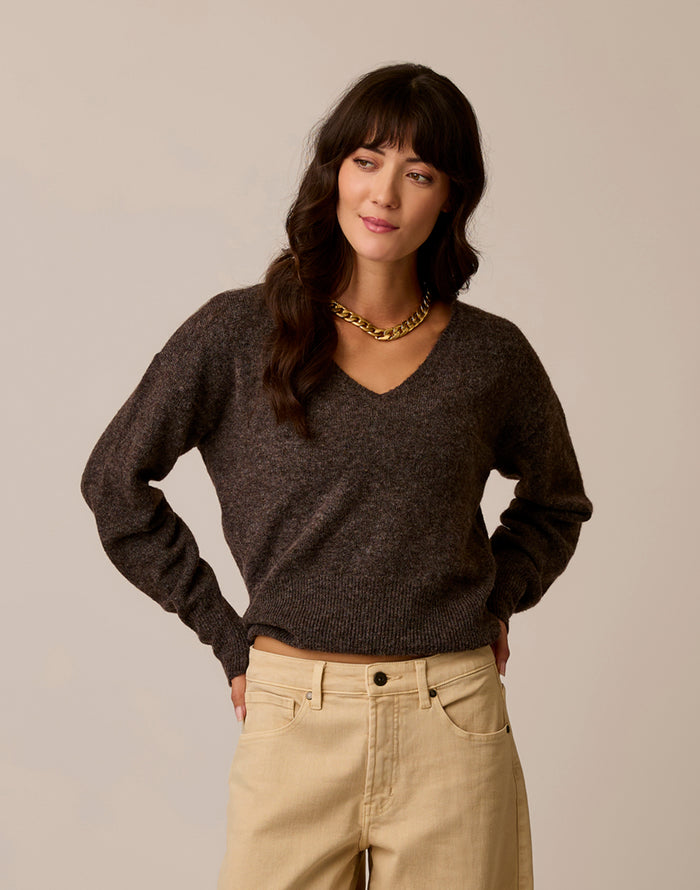 Ruth Reversible Fuzzy Sweater: Woodland