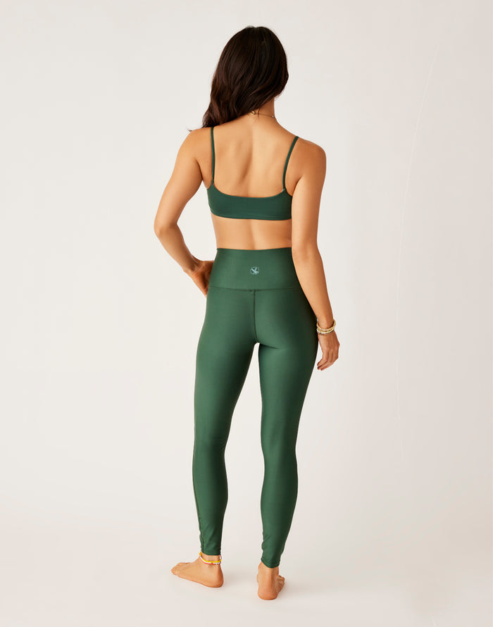 Saluda Compression Tight: Cilantro - FINAL SALE