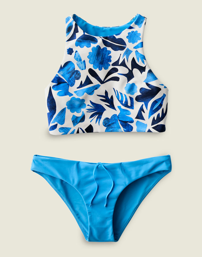 Sanitas Compression Reversible Top: Cloud Mezcal/Lagoon - FINAL SALE
