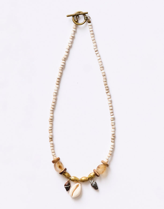 Seed Shell Necklace: Multi