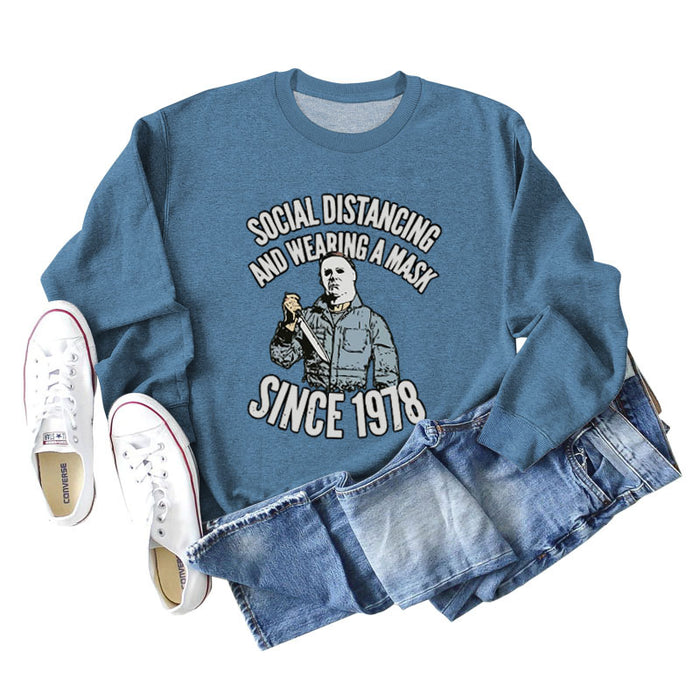 Blue sweater (black color picture) / S