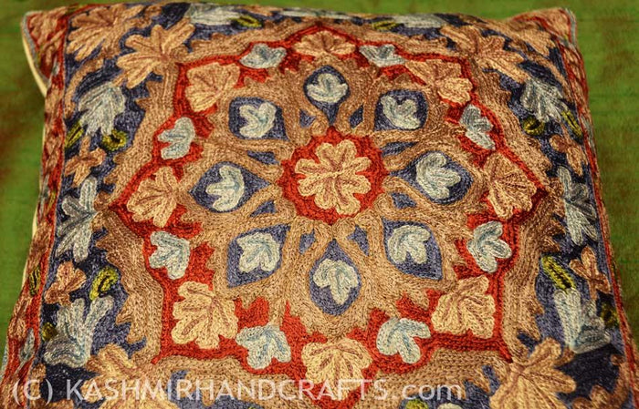 spring autumn dahlias decorative pillow cover - Kashmir Designs