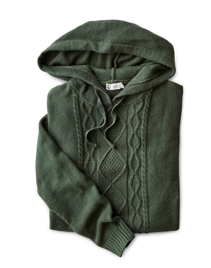 Stowe Hooded Sweater: Cilantro