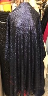 Stretch Sequins - Navy