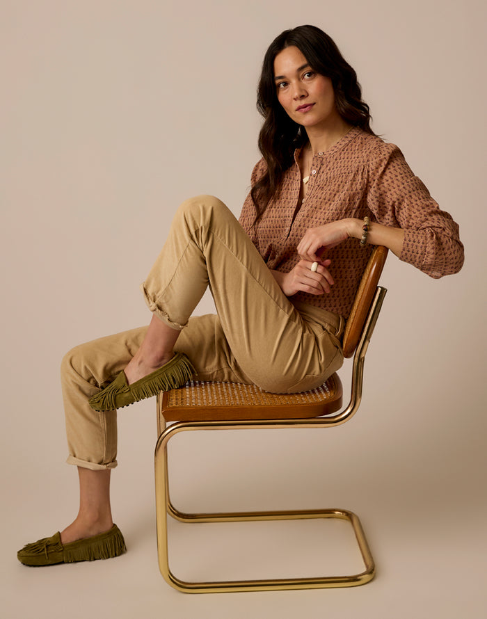 Tatum Gauze Top: Maison Flora