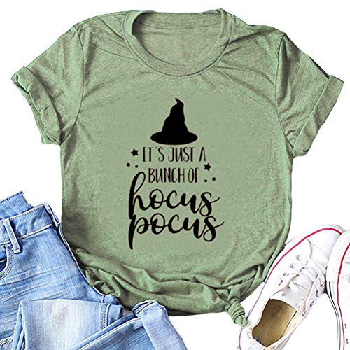 Women It's Just a Bunch of Hocus Pocus Halloween T-Shirt