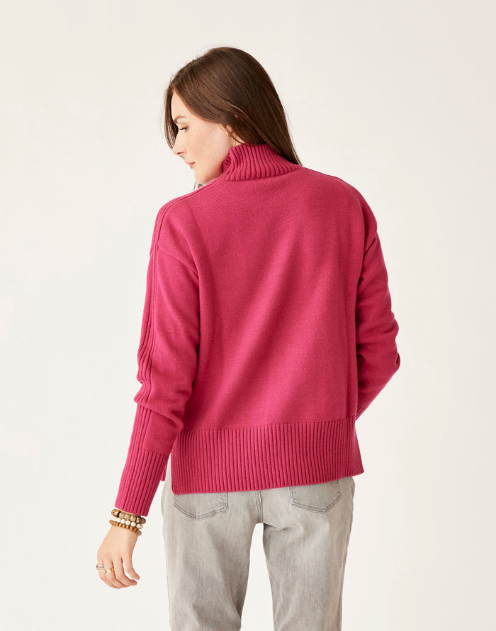 Woodward Sweater: Raspberry - FINAL SALE