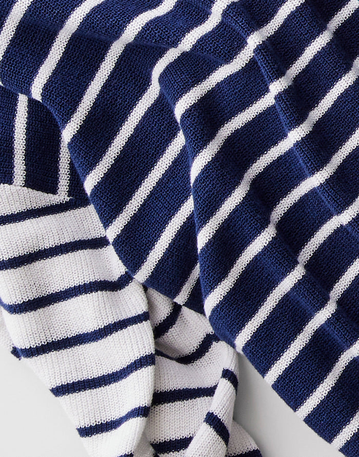 Zella Pullover: Navy Breton Stripe - FINAL SALE
