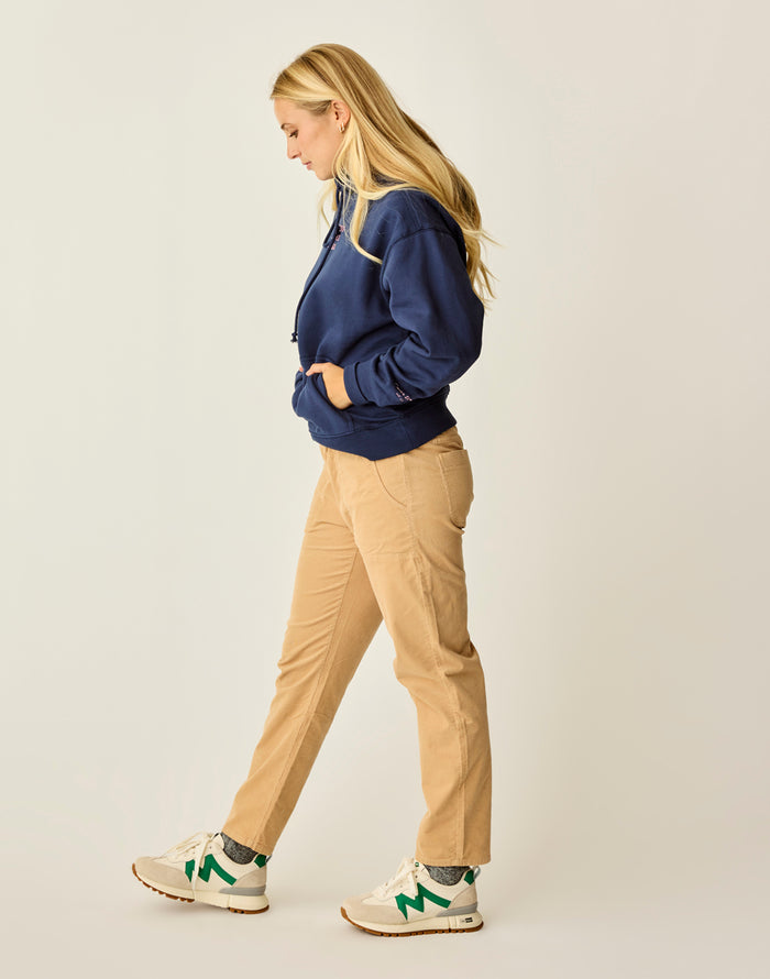 Zoe Buttercord Pant: Camel