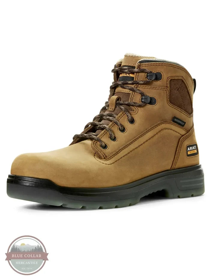 Ariat 10027335 Turbo 6 Inch Waterproof Carbon Toe Work Boots profile
