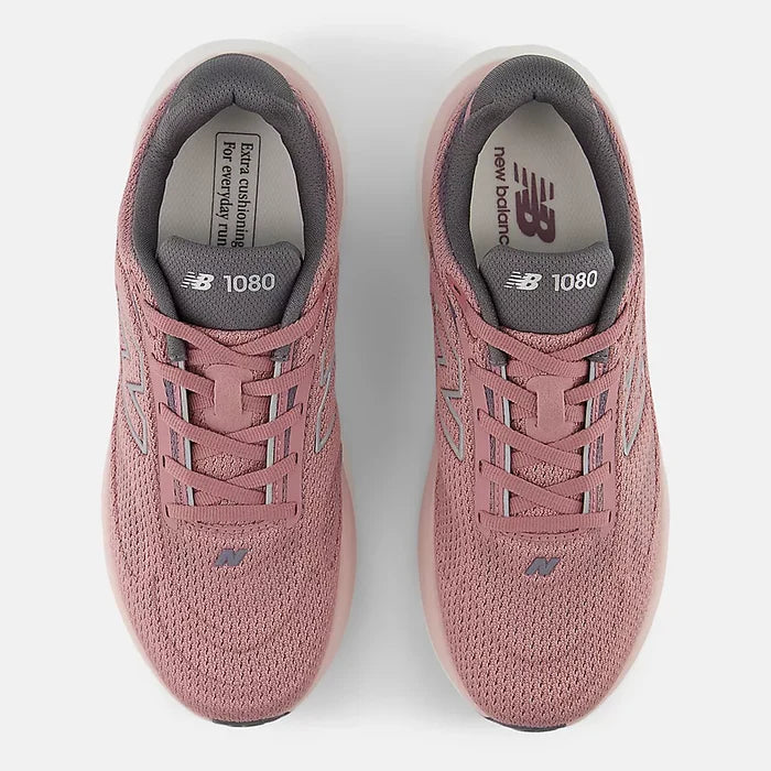 New Balance 1080v15 Wide (D) Women's -Rosewood/Silver Metallic/Neptune Grey