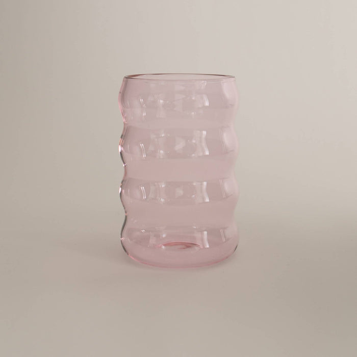 12oz Ripple Cup, Pink - Glassware by Carlyle Avenue
