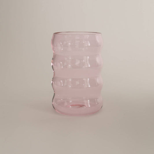 12oz Ripple Cup, Pink - Glassware by Carlyle Avenue
