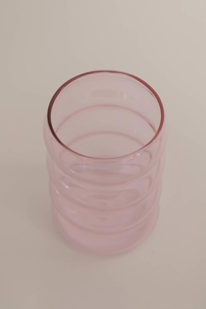 12oz Ripple Cup, Pink - Glassware by Carlyle Avenue