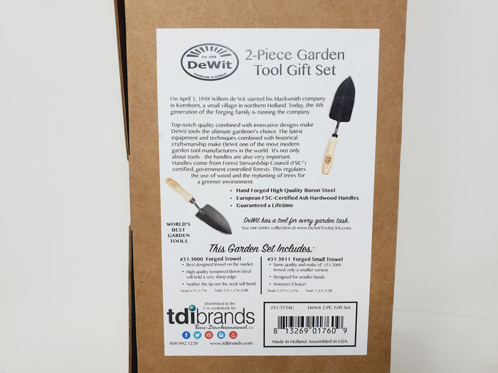 2-Piece Garden Tool Gift Set-DeWit-Atlas Preservation