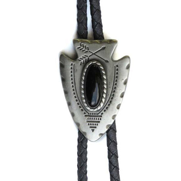 22120 Arrowhead with Black Stone Bolo