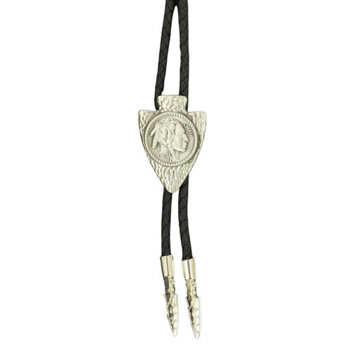 M&F 2217836 Arrowhead with Indianhead Nickel Bolo  close up