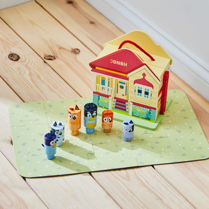 8th Wonder Personalised Bluey Wooden House Playset