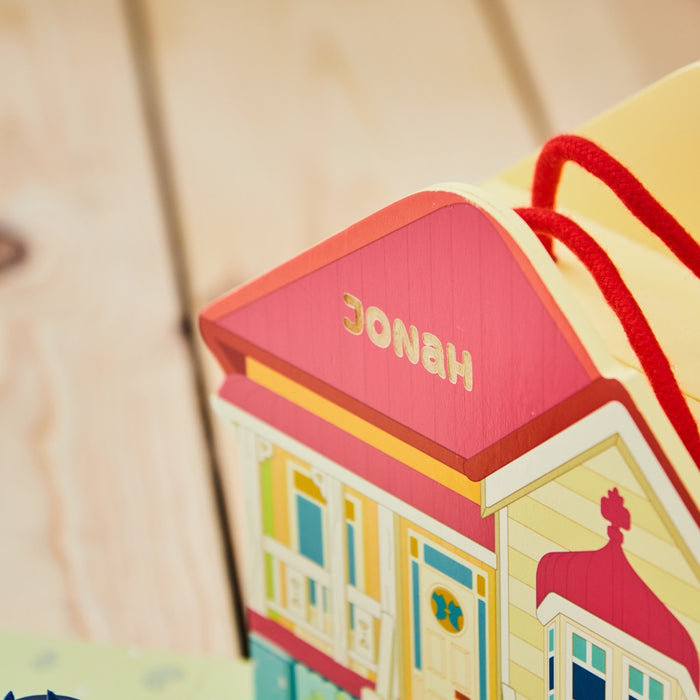 8th Wonder Personalised Bluey Wooden House Playset