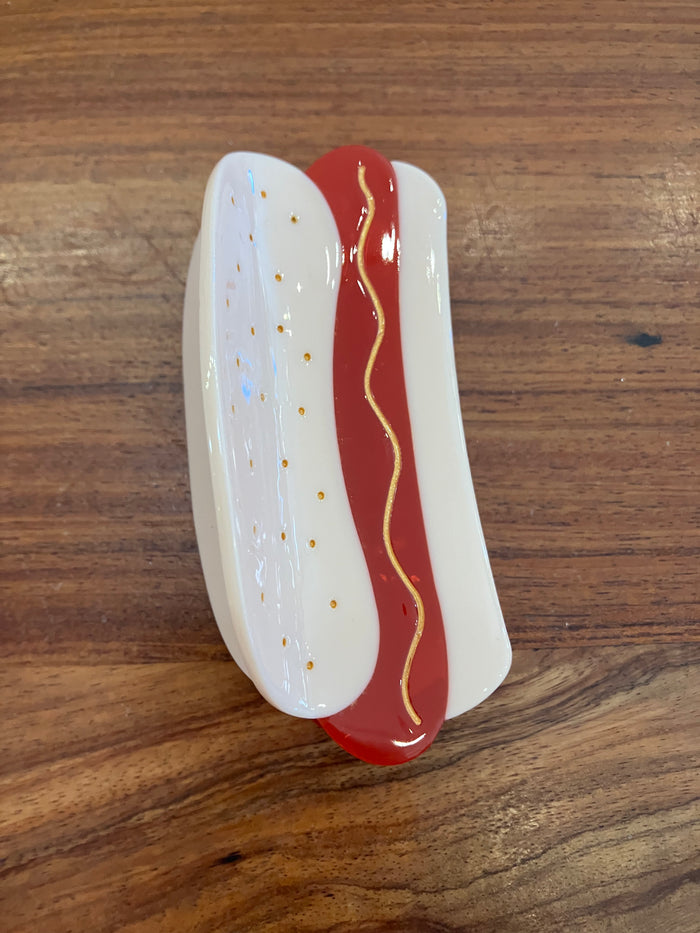 Hot Dog Hair Claw Clip