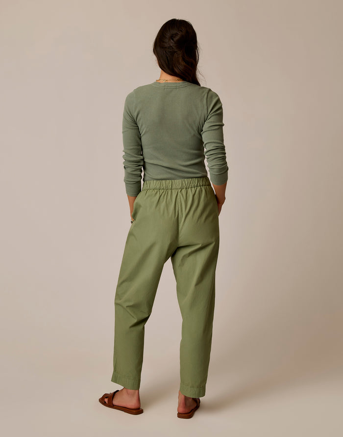 Ada Poplin Pant: Fatigue