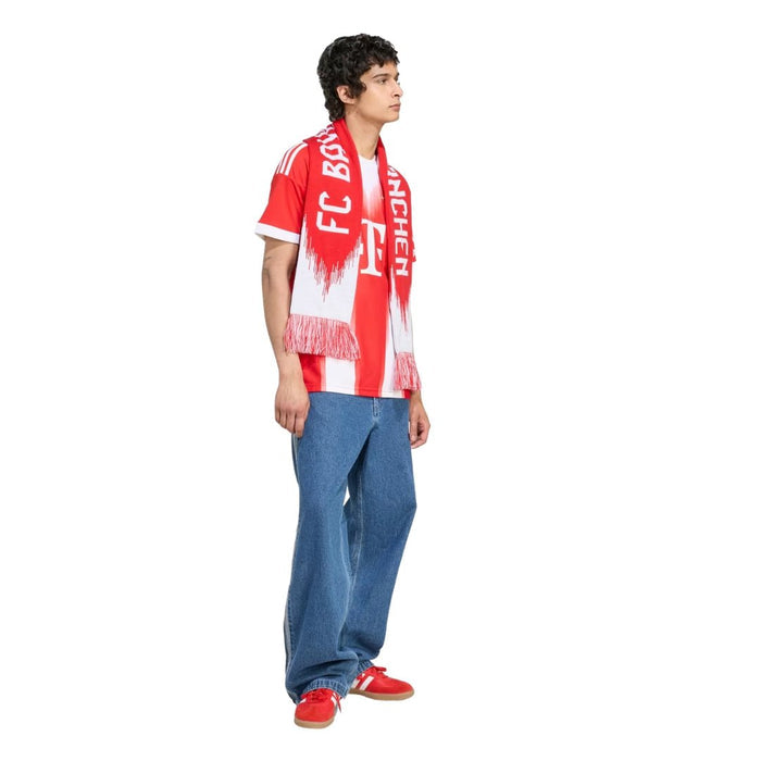 adidas Bayern Munich Pavlovic Home Jersey w/ Champions League Patches 25/26 (Red) | SoccerWearhouse