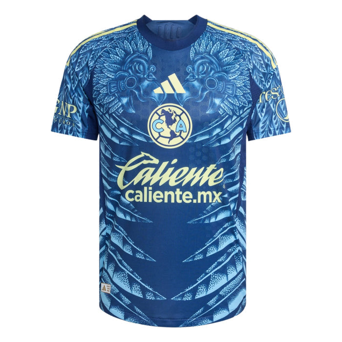 adidas R. Juarez Men's Club América 25/26 Authentic Away Jersey (Blue) | SoccerWearhouse