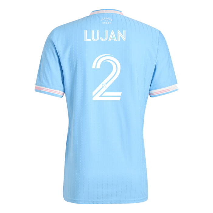 adidas Lujan Inter Miami Authentic Third Jersey 25/26 (Blue/Pink) | SoccerWearhouse