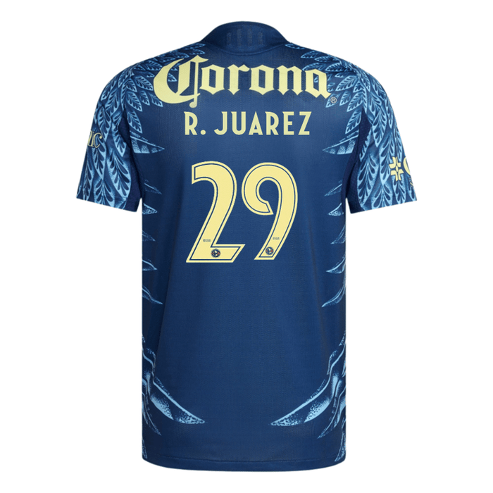 adidas R. Juarez Men's Club América 25/26 Authentic Away Jersey (Blue) | SoccerWearhouse