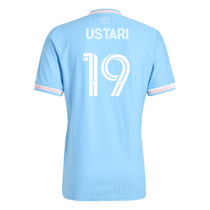 adidas Ustari Inter Miami Authentic Third Jersey 25/26 (Blue/Pink) | SoccerWearhouse