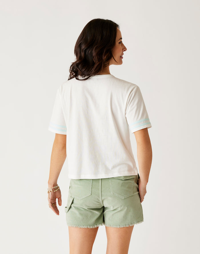 Ainslee Boxy Tee: Cloud - FINAL SALE