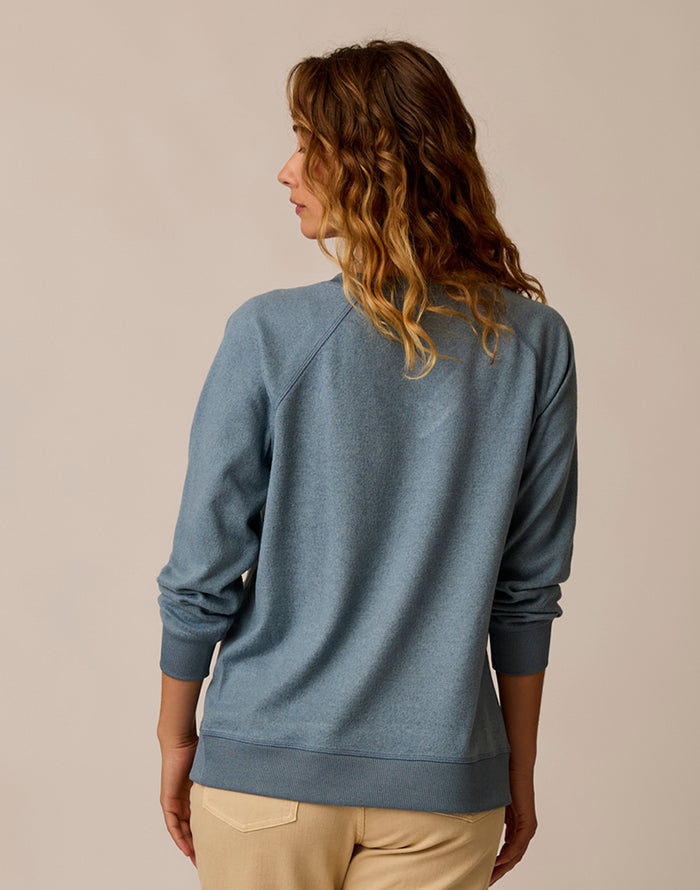 Alena Supersoft Top: Blue Mirage Heather