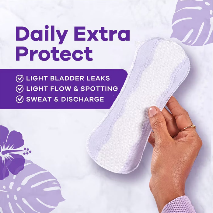 Always Daily Extra Protect Anti-Bunch Extra Long Unscented Panty Liners - 68 Ct - 4 Pack