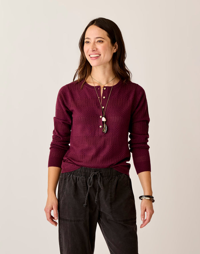 Amara Pointelle Sweater: Nirvana