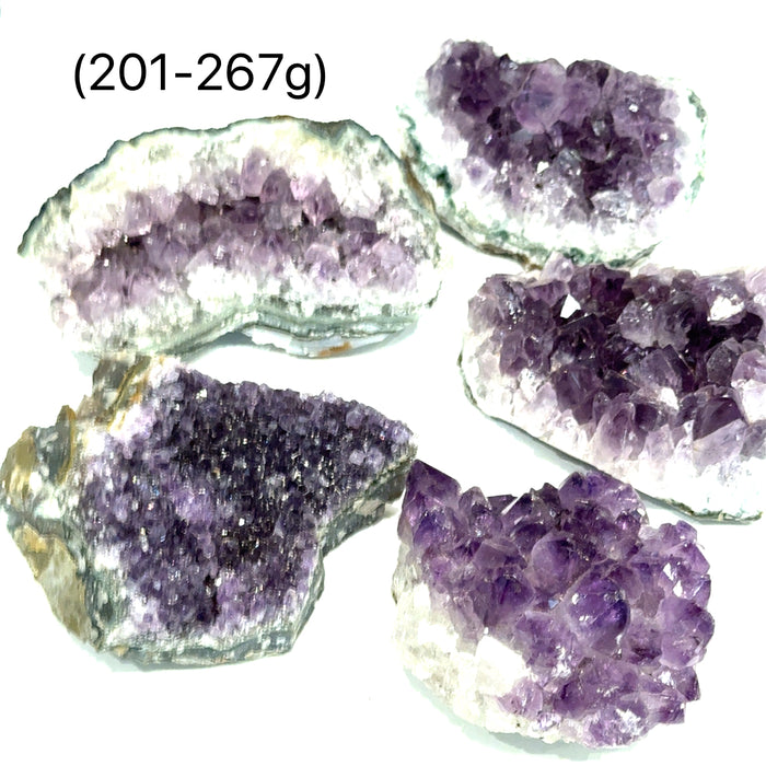 One New XL Amethyst Gemstone Slab (201-266g)