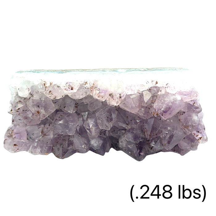 One Amethyst -two sided polished (.248 lbs.) Gemstone