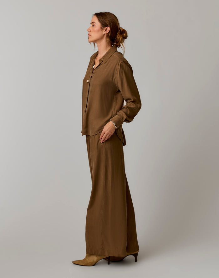 Angela Kindsilk Top: Teak - side 2