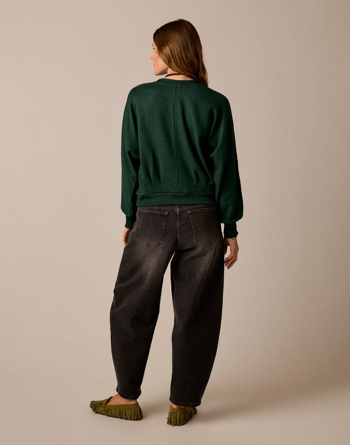 Anneke Supersoft Dolman: Dark Pine Heather