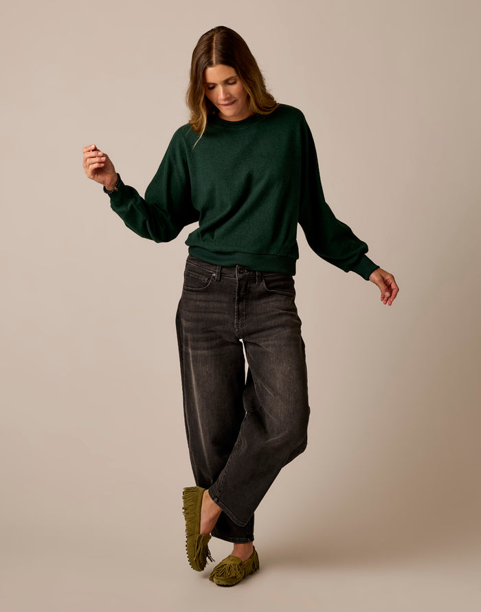 Anneke Supersoft Dolman: Dark Pine Heather