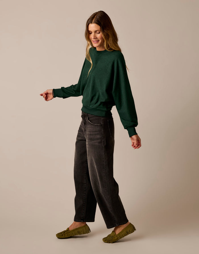 Anneke Supersoft Dolman: Dark Pine Heather