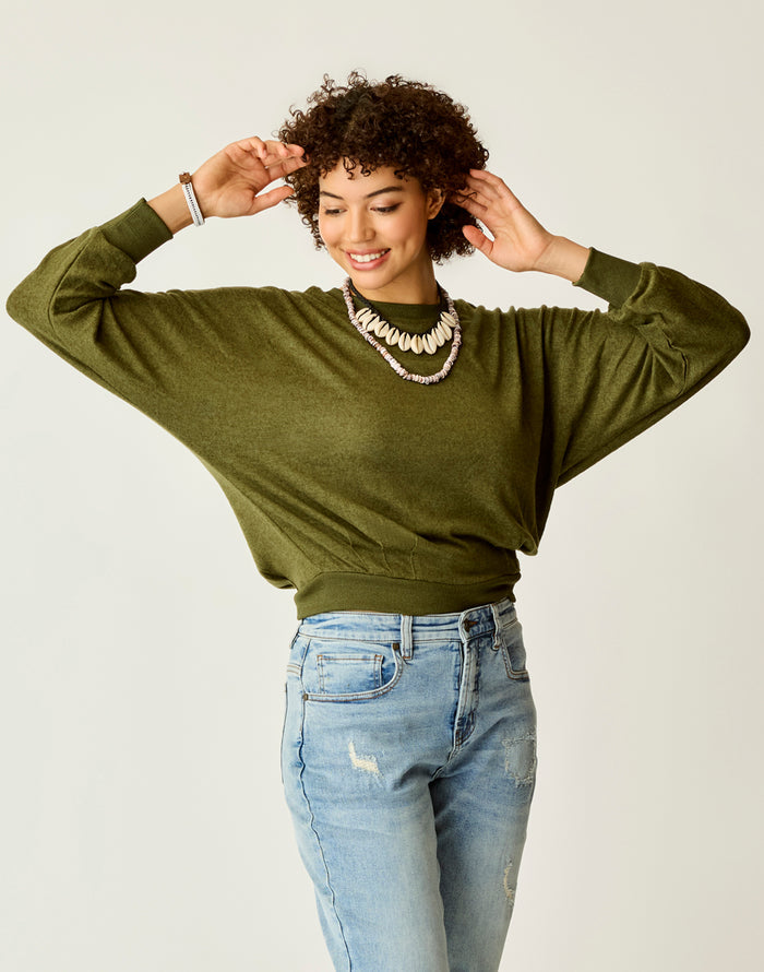 Anneke Supersoft Dolman: Fir Heather - FINAL SALE