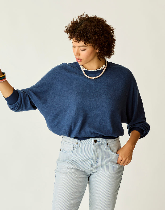 Anneke Supersoft Dolman: Navy Heather