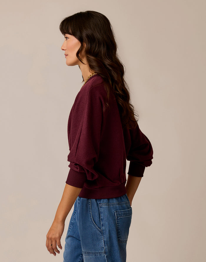 Anneke Supersoft Dolman: Sangria Heather