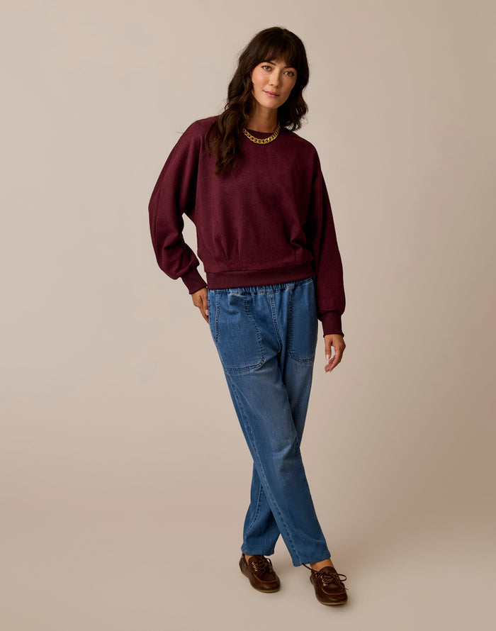 Anneke Supersoft Dolman: Sangria Heather