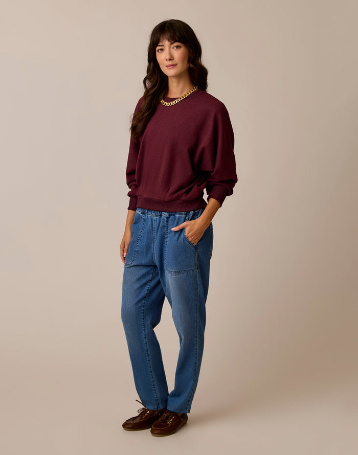 Anneke Supersoft Dolman: Sangria Heather